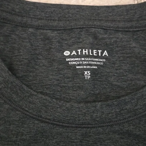 Athleta CYA Charcoal Black Shirt - Picture 2 of 4